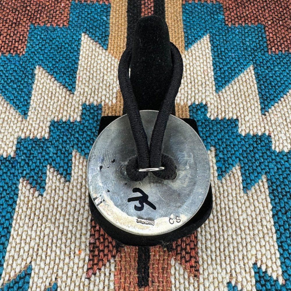 Sterling Silver Native American Hair Tie - Picture 2 of 3